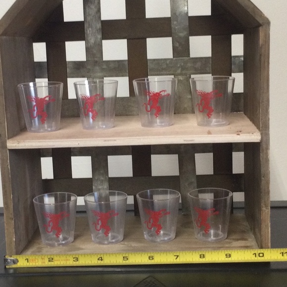 FireBall Bar Shelf With Shot Glasses - Picture 4 of 16